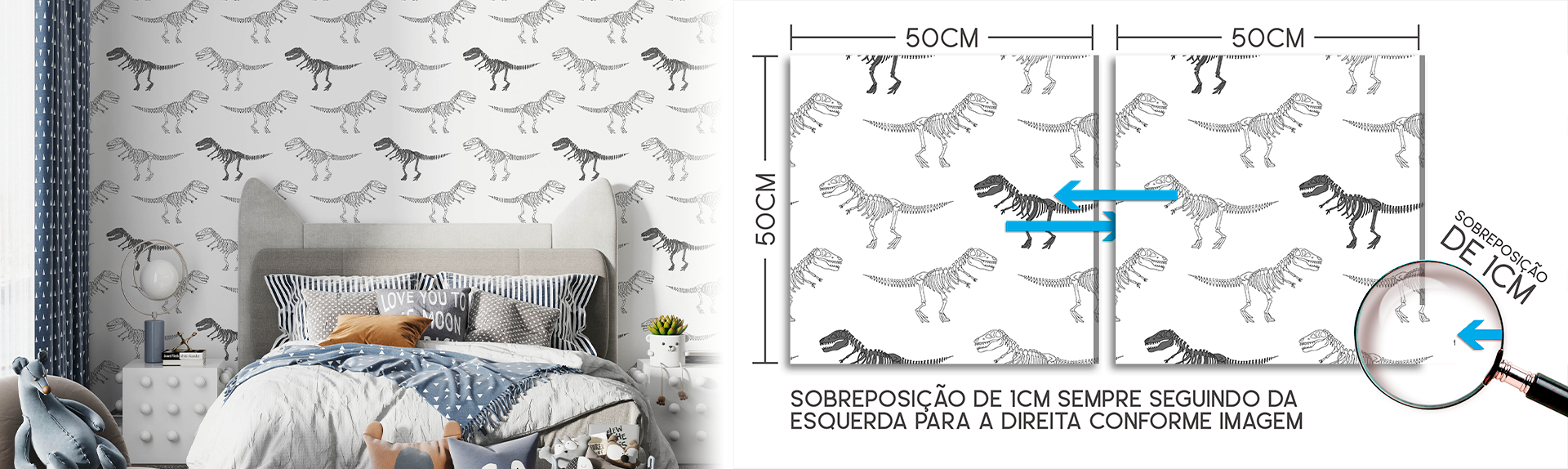 Vinil decorativo esqueleto T-Rex - TenStickers